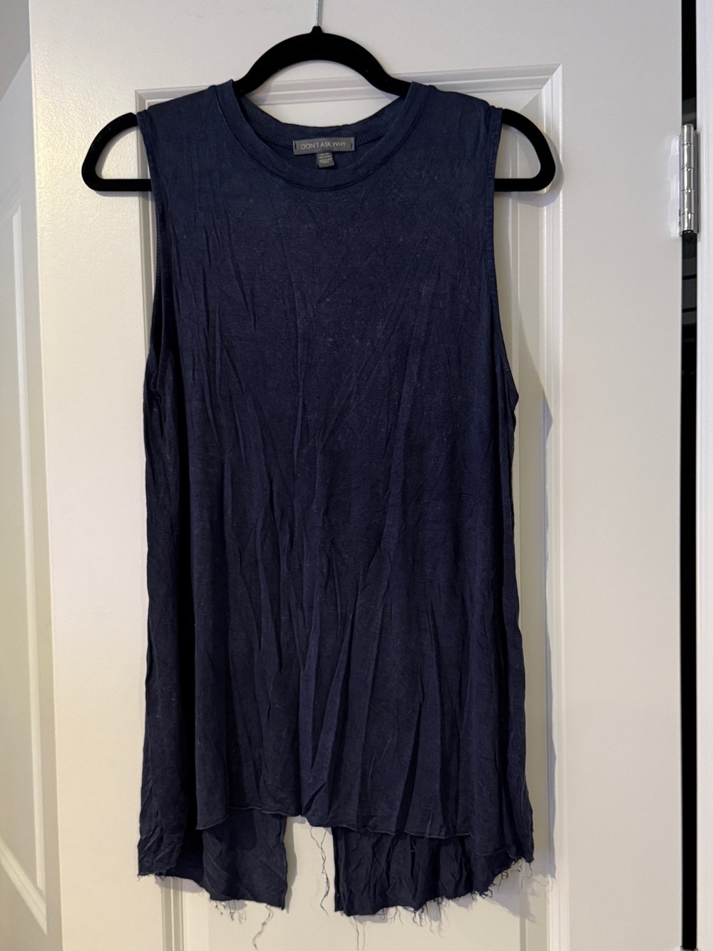 Sleeveless Navy Blue Women's Top